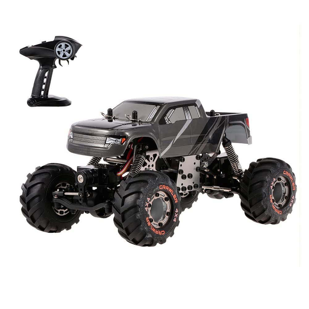 QIYHBVR RC Cars 1/24 Scale 2.4G 4WD High Speed Electric All Terrain Off-Road Climbing Buggy 4WD Mini Rock Crawler RTR for Kids and Adults