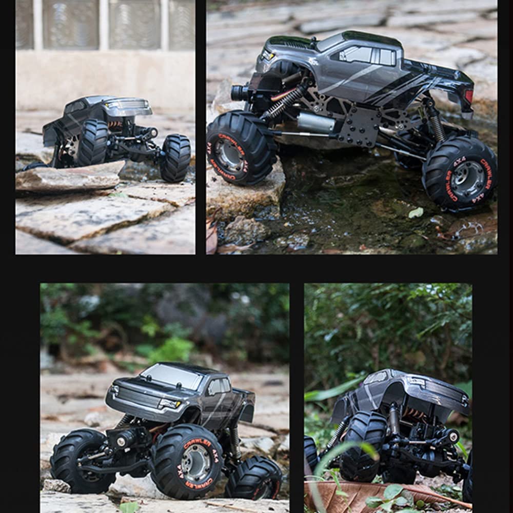 QIYHBVR RC Cars 1/24 Scale 2.4G 4WD High Speed Electric All Terrain Off-Road Climbing Buggy 4WD Mini Rock Crawler RTR for Kids and Adults