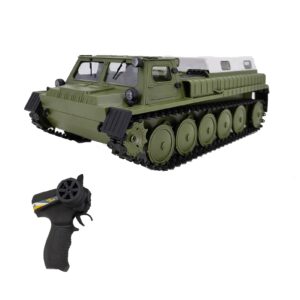 adepe 1/16 2.4g super rc tank rc tank toy 4wd crawler tracked remote control vehicle charger battle boy toys for kids children boys toys(with three rechargeable batteries)