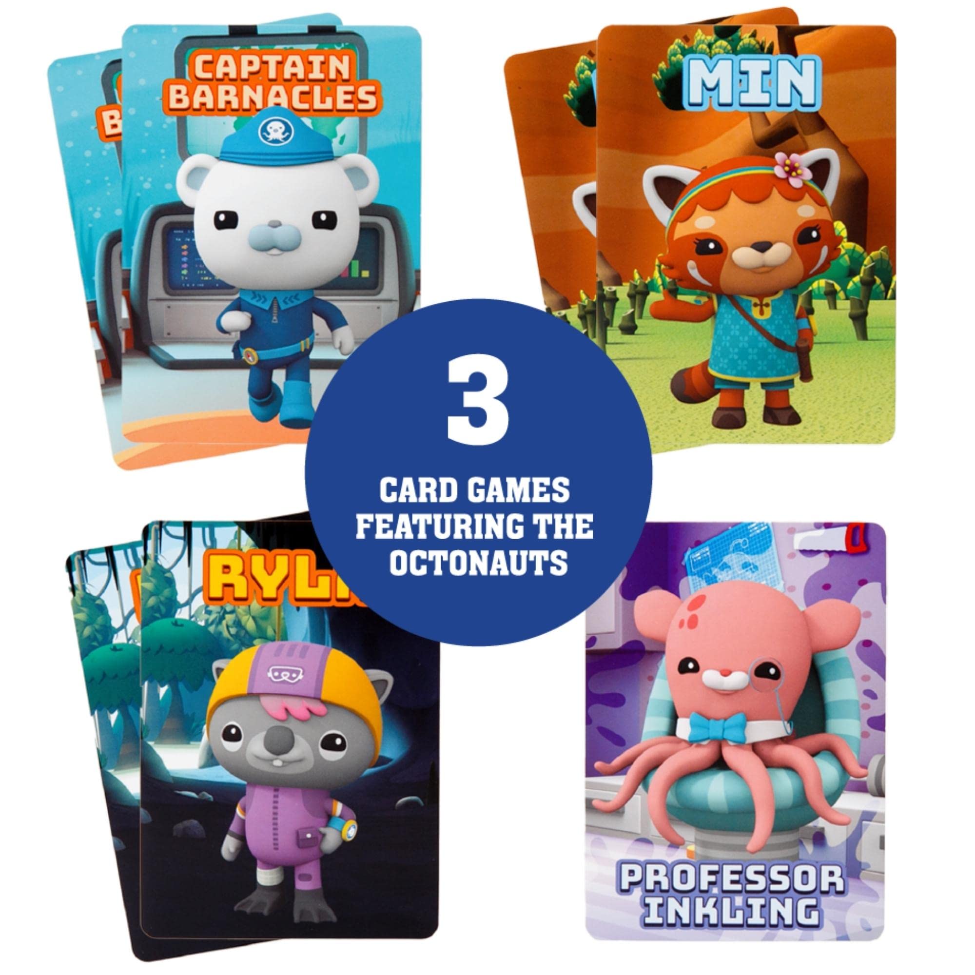 Octonauts Kids Classic Card Games - Memory Game, Go Fish & Old Maid - Fun Family Game for Boys and Girls - Octonauts Party Game Toys - Family Game Night – Three Games Total - Easter Basket Stuffer