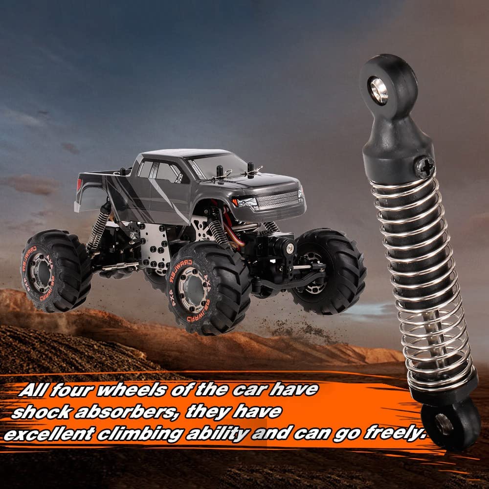 QIYHBVR RC Cars 1/24 Scale 2.4G 4WD High Speed Electric All Terrain Off-Road Climbing Buggy 4WD Mini Rock Crawler RTR for Kids and Adults