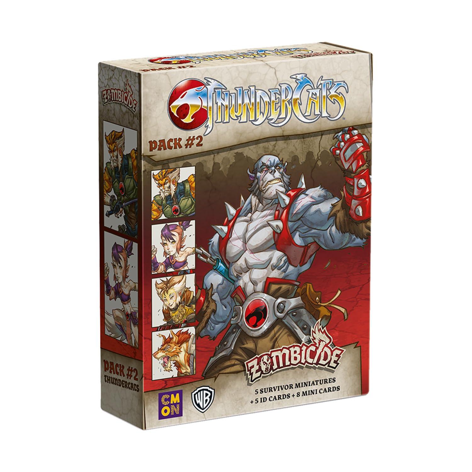 Zombicide Thundercats Character Pack #2 - Expand Your Heroes in Black Plague! Cooperative Strategy Board Game, Ages 14+, 1-6 Players, 60 Minute Playtime, Made by CMON