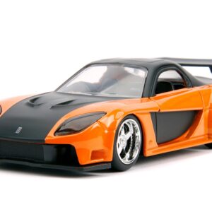 Fast & Furious 1:32 Han's Mazda RX-7 & Toyota GR Supra Die-cast Car Twin Pack, Toys for Kids and Adults