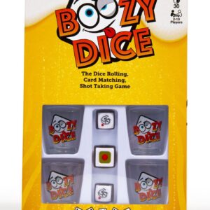 Boozy Dice - Addictive Adult Game of Strategy and Chance, Dice Party Games, Card Games for Adults, Dice Games for Adults Party