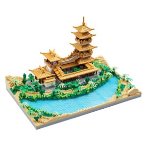 Chinese Architecture Mini Bricks Building Blocks Crescent Moon Spring Collection Model for Display Micro Block for Adults Decorative Creative Toy Present for Children Age of 14+ 3350 PCS