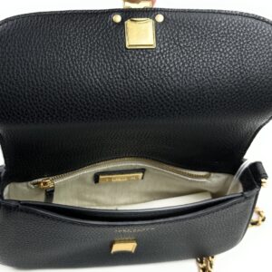 Tory Burch Britten Convertible Crossbody Bag With Gold Hardware (Black)