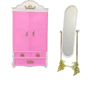 Irra Bay Dollhouse Furniture - Wardrobe and Mirror Set