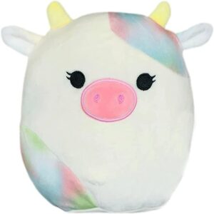 squishmallow official kellytoy plush collectible farm squad squishy soft animals (candess cow, 12 inch)