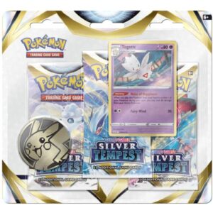 pokemon trading card games: sas12 silver tempest 3 pack blister - togetic