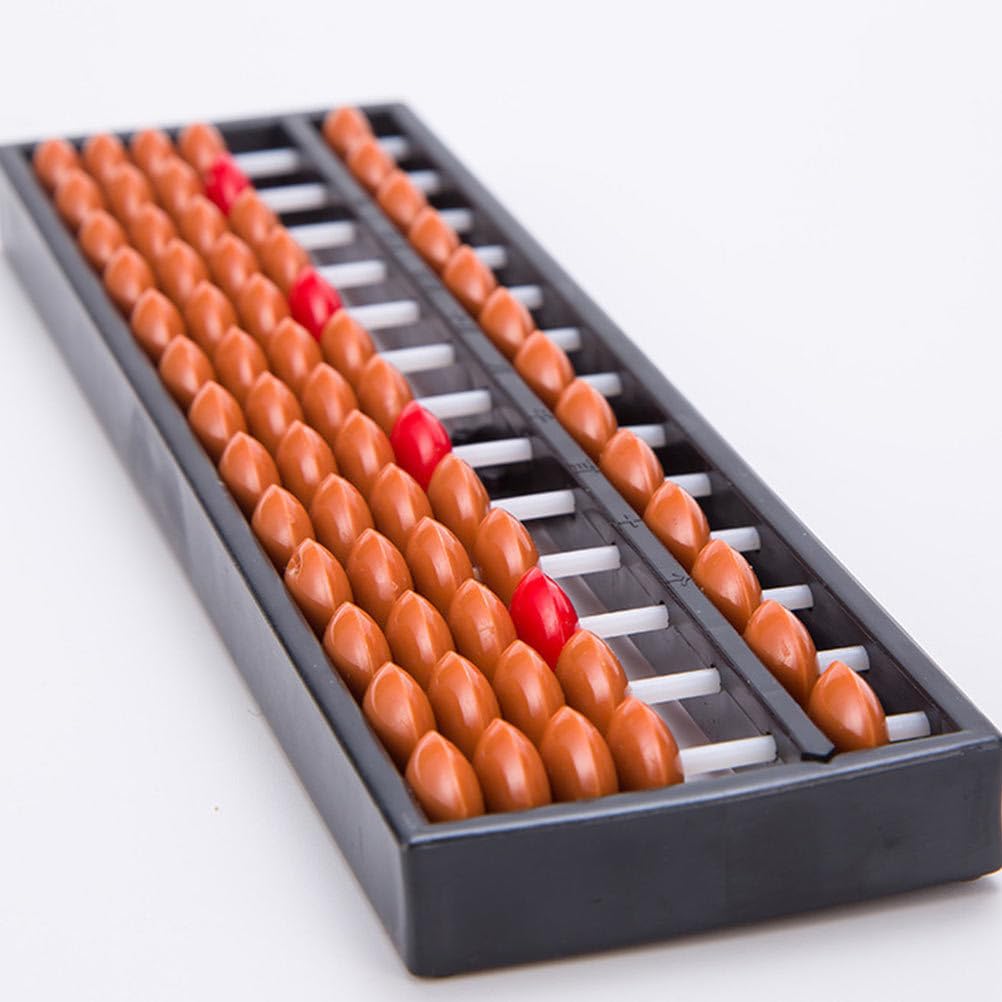 Toddmomy Abacus Soroban 13 Digits Rods 2pcs Japanese Chinese Calculator Abacus Educational Tools Abacus Counting Tool for Kids Adults