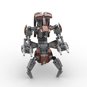 Space Wars Droideka Destroyer Droid Building Block Set, Battle Broids Action Figures Building Set, Collection of Building Toys for Kids and Adults,Collectible Suitable for Space War Fans(490 Pcs)