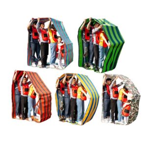 5PCS Teamwork Games Playing Run Mat Kids Adult Teamwork Outdoor Carnival Field Day Fun Running Game with Storage Bag (Size : Adult-20M/26FT)