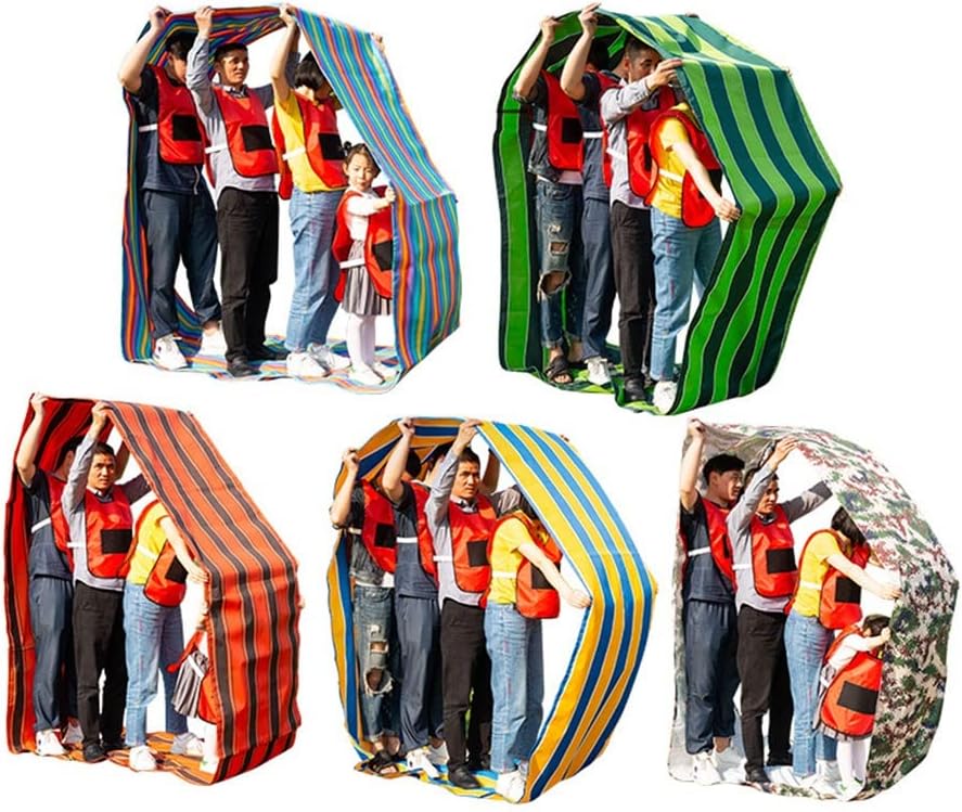 5PCS Teamwork Games Playing Run Mat Kids Adult Teamwork Outdoor Carnival Field Day Fun Running Game with Storage Bag (Size : Adult-20M/26FT)