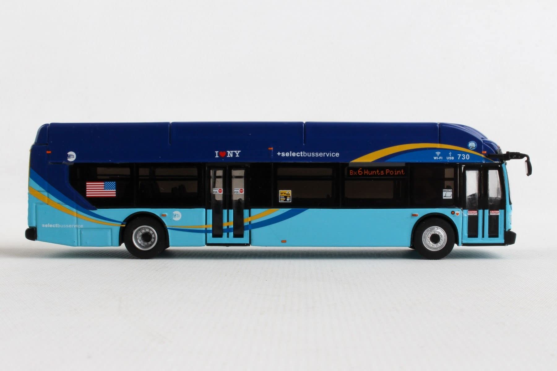 New Flyer Xcelsior MTA NYC Transit Select Bus Service 1/87 Scale DW New in The Box