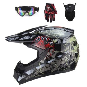 youth motocross helmets set,dot approved child kids off road atv dirt bike bmx full face helmets,cool personality dirt bike motorbike mountain helmet