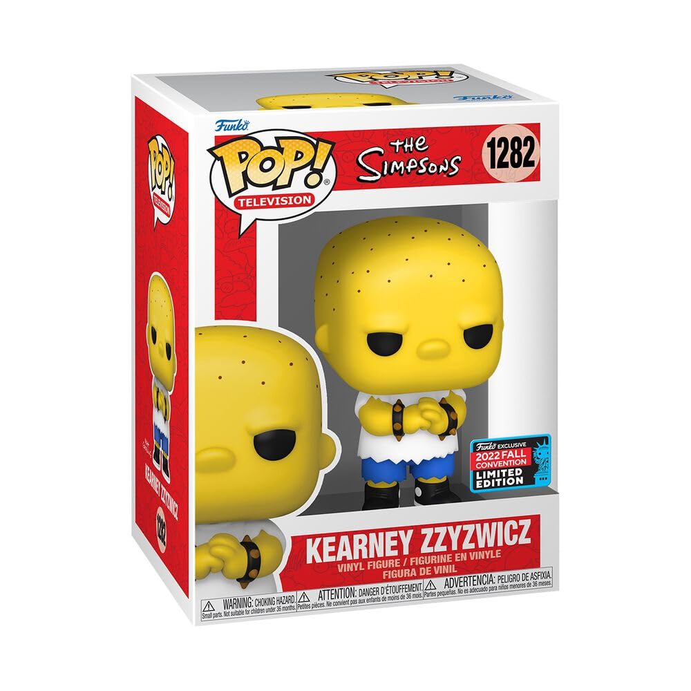 Funko Pop! The Simpsons Kearney Zzyzwicz NYCC 2022 Exclusive Bundle with Pop Protector