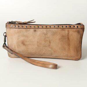 Never Mind Full Grain Leather Wristlet - Nmbg101 | Wristlet | Clutch | Leather Wristlet | Clutch Purse | Wristlet Wallet | Leather Pouch | Women's Wristlet Handbags