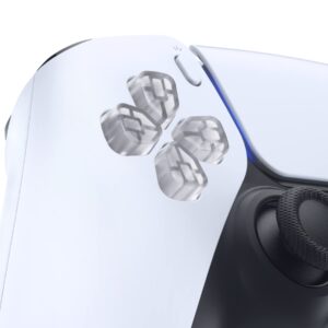 eXtremeRate Ergonomic Split Dpad Buttons (SDP Buttons) for PS5 Controller, Clear Independent Dpad Direction Buttons for PS5 Edge, for PS4 All Model Controllers - Controller NOT Included