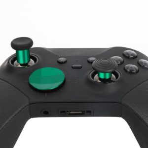 Elite Series 2 Controller Accessories, 13 in 1 Metal Thumbsticks for Xbox One Elite Series 2, Gaming Accessory Replacement Parts Compatible with Xbox Elite Wireless Controller Series 2 Core (Green)