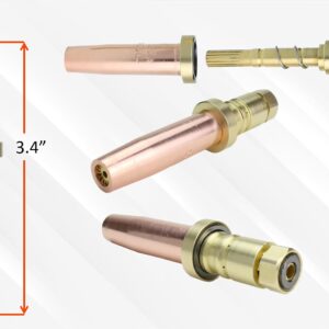 SÜA® - (3 PACK) Propane Cutting Tip - Replacement for Smith/Miller Heavy Duty SC50 Series (Large Tips) - Sizes: 2, 3 & 4