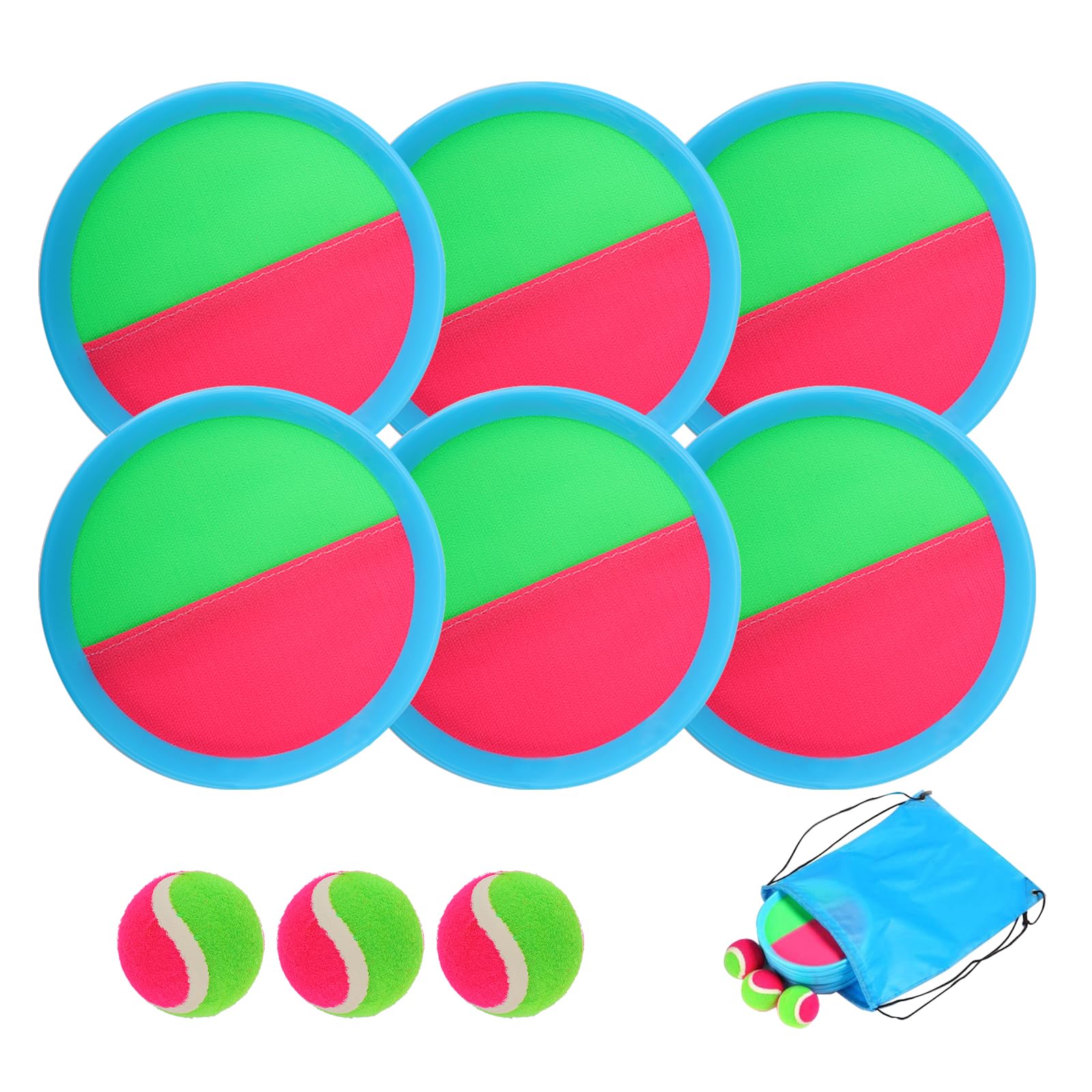 Tyxywmm Toss and Catch Ball Game Outdoor Toys for Kids Yard Games Beach Toys Outside Games for 3 4 5 6 7 8 9 10 11 12Year Old Boys Girls (Coloful)