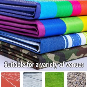 2PCS Teamwork Games Run Mat, Indoor Outdoor Competition Games for Adults Kids Team Building Group Learning Activities (Size : Adult-20M/26FT)