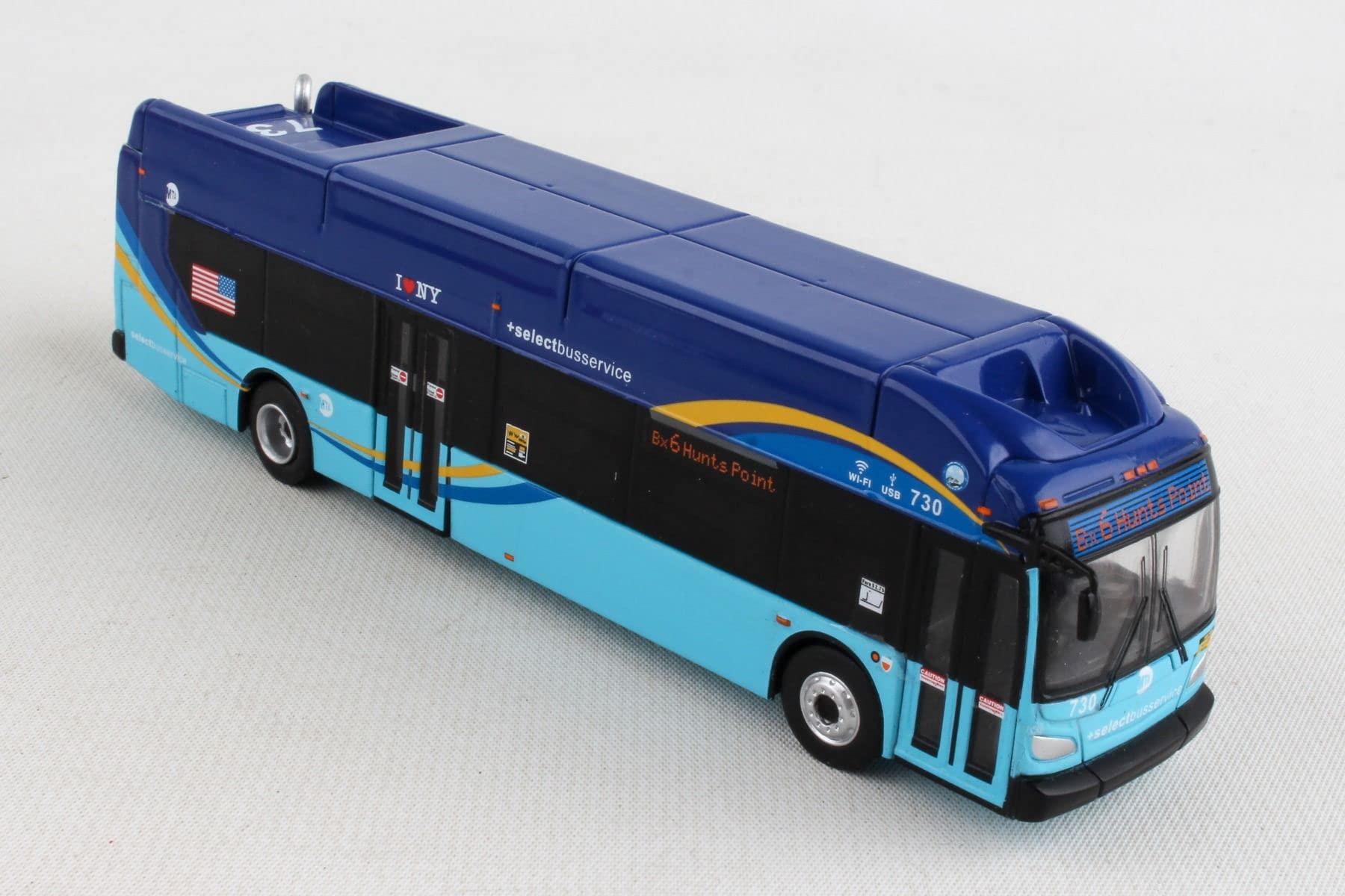 New Flyer Xcelsior MTA NYC Transit Select Bus Service 1/87 Scale DW New in The Box