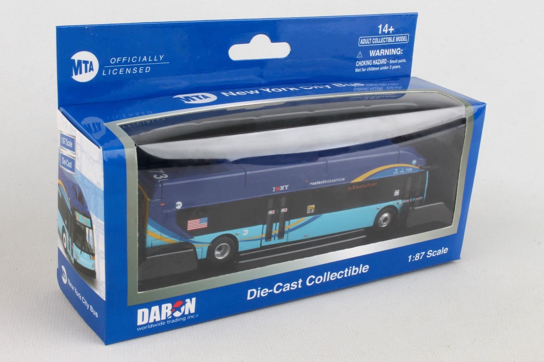 New Flyer Xcelsior MTA NYC Transit Select Bus Service 1/87 Scale DW New in The Box