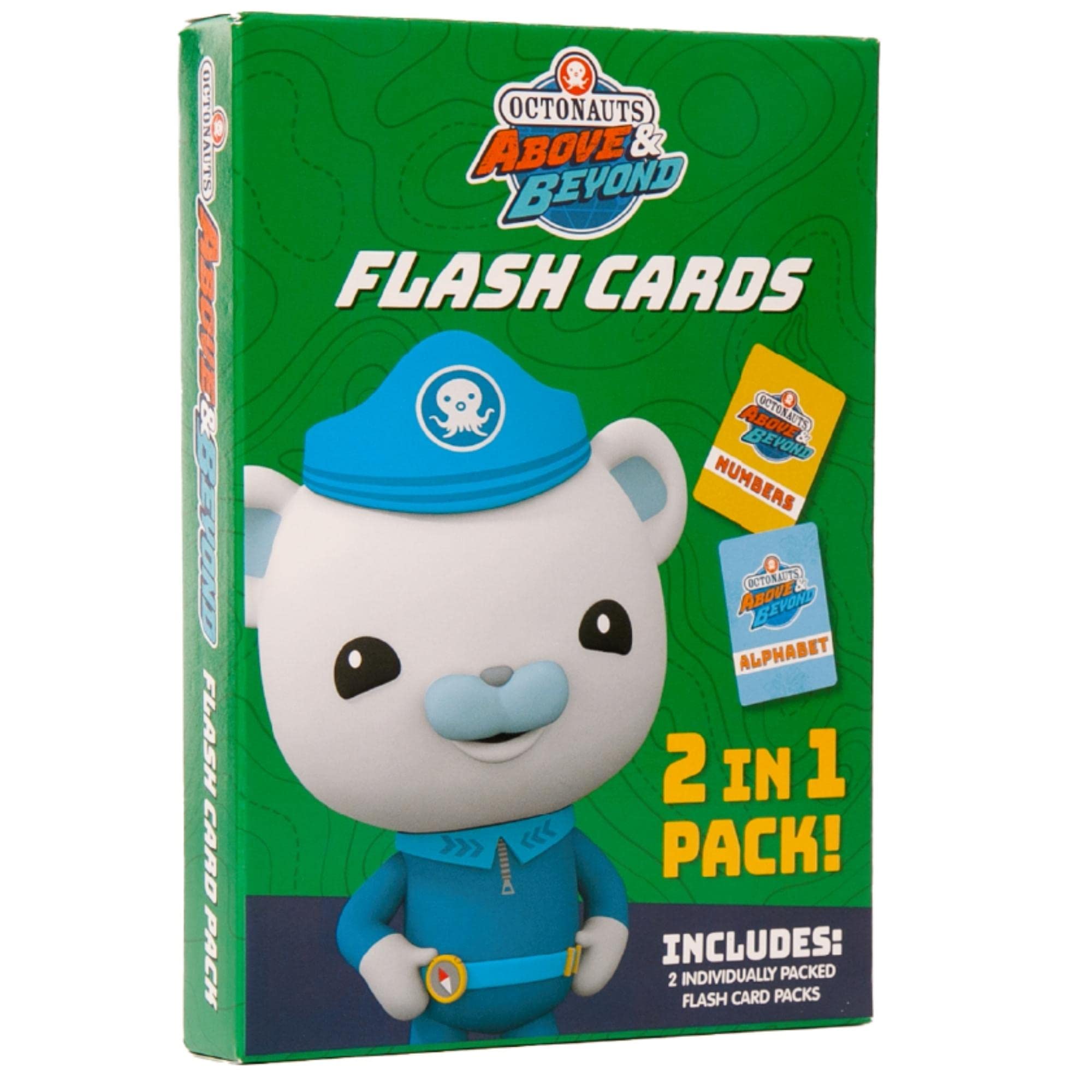 Mighty Mojo Octonauts Kids Classic Flash Cards Set – Learn Alphabet and Numbers - Fun Educational Game for Boys and Girls - Octonauts Party Game Toys - Family Game Night – Learning Edition