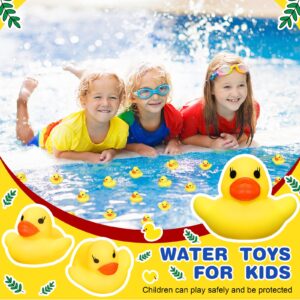 900 Pcs Mini Rubber Ducks in Bulk Bath Toy Squeak Tiny Ducks for Kids Bathtub Shower Birthday Favors Party Decoration Gift, 1.57 x 1.57 x 1.18 Inches