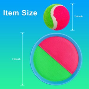 Tyxywmm Toss and Catch Ball Game Outdoor Toys for Kids Yard Games Beach Toys Outside Games for 3 4 5 6 7 8 9 10 11 12Year Old Boys Girls (Coloful)