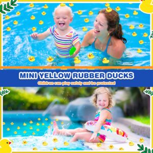 900 Pcs Mini Rubber Ducks in Bulk Bath Toy Squeak Tiny Ducks for Kids Bathtub Shower Birthday Favors Party Decoration Gift, 1.57 x 1.57 x 1.18 Inches