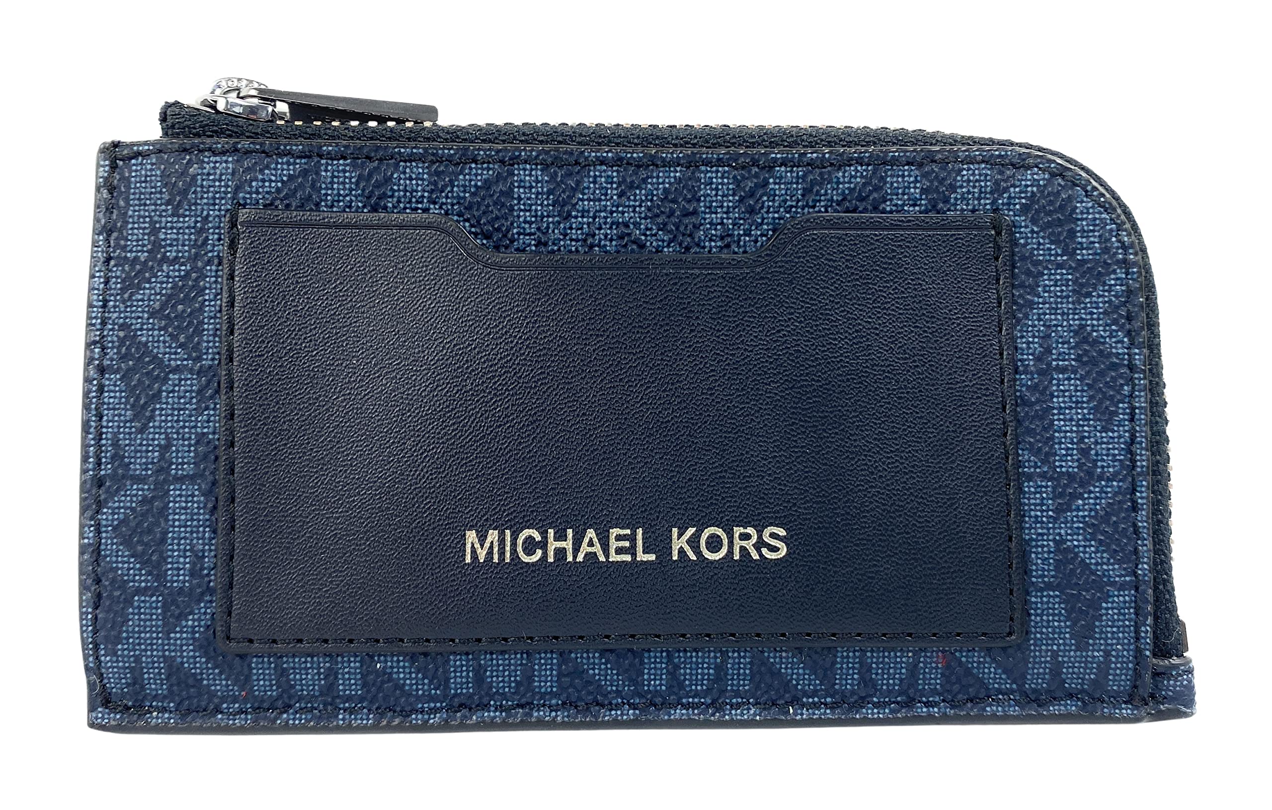 Michael Kors L Zip Wallet (Admiral/ Pale Blue)