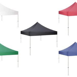 Displays2go 10' x 10' Outdoor and Indoor Canopy Tent, Pop Up, Aluminum – Royal Blue (KTNA10DB)