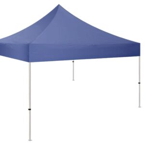 Displays2go 10' x 10' Outdoor and Indoor Canopy Tent, Pop Up, Aluminum – Royal Blue (KTNA10DB)