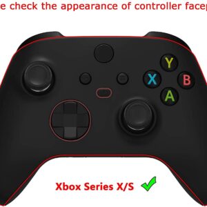 eXtremeRate PlayVital Glow in Dark Green Samurai Edition Anti-slip Controller Grip Silicone Skin for Xbox Core Controller, Ergonomic Protective Case Cover for Xbox Series S/X Controller w/Thumb Grips