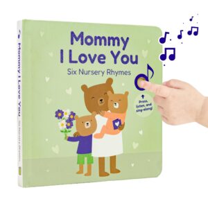 cali's books mommy i love you - musical book for toddlers 1-3 with nursery rhymes to celebrate mom - interactive sound book - mommy and me gifts