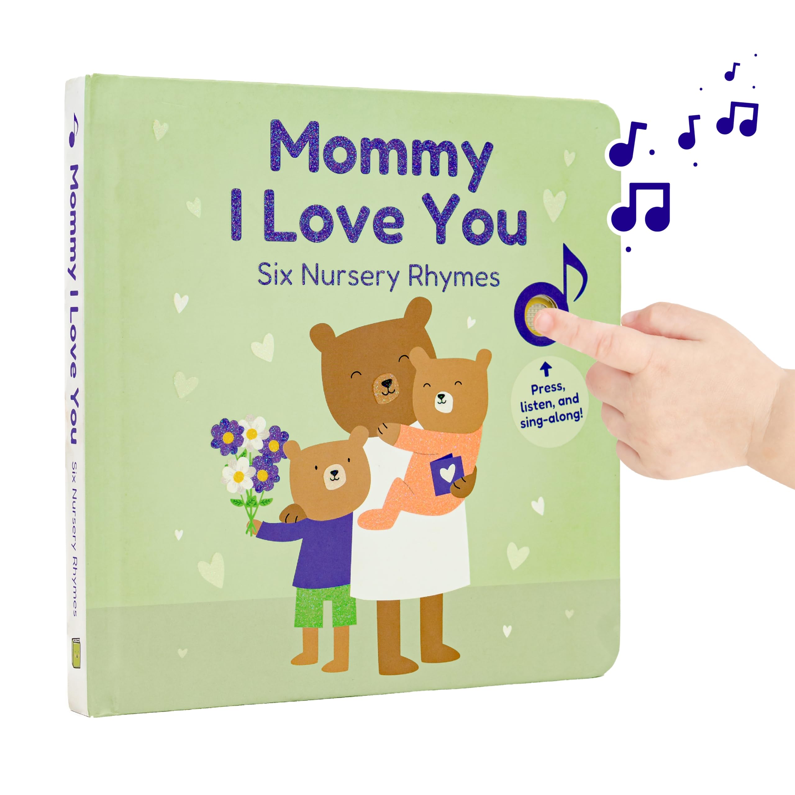 Cali's Books Mommy I Love You - Musical Book for Toddlers 1-3 with Nursery Rhymes to Celebrate Mom - Interactive Sound Book - Mommy and Me Gifts