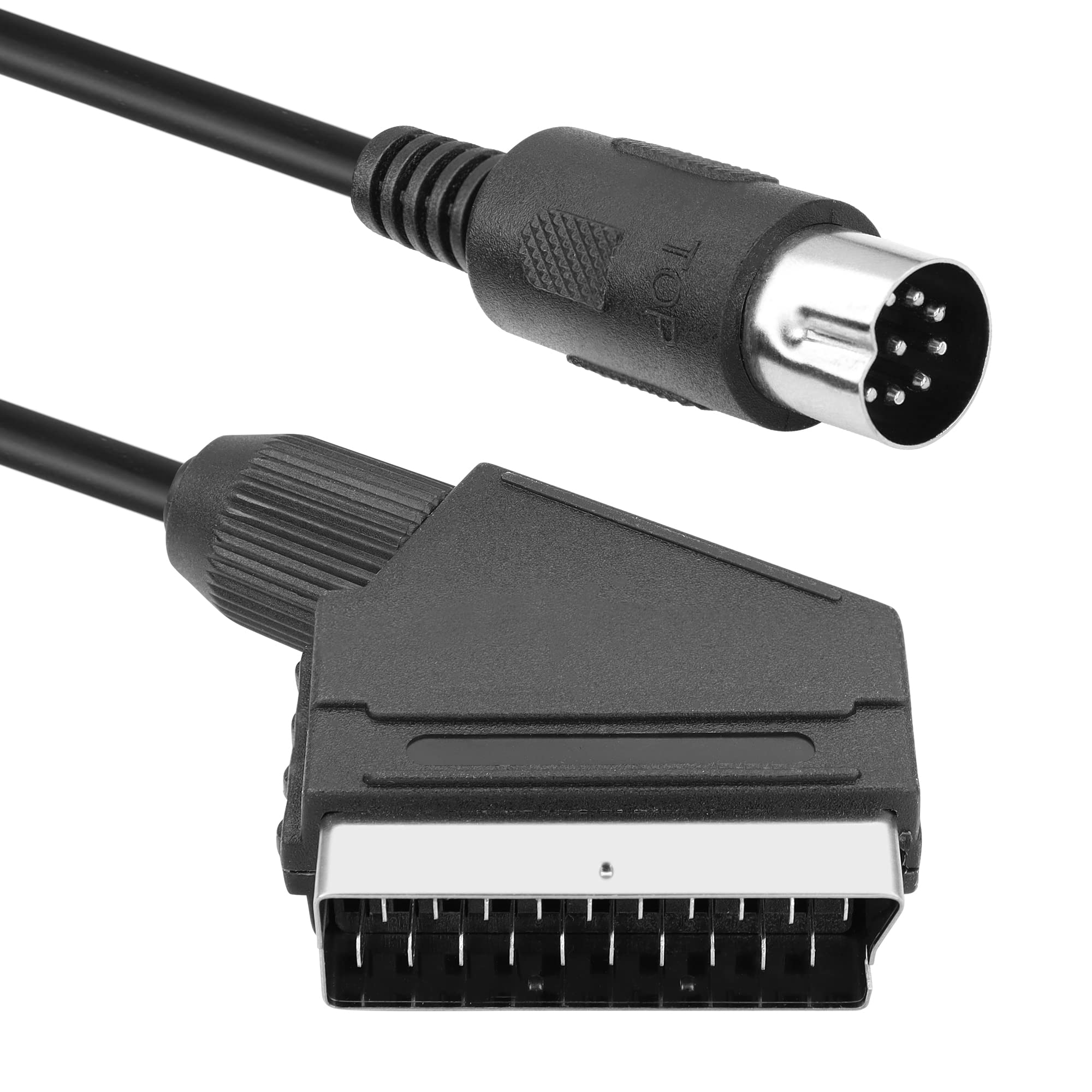 YAODHAOD 1.8M / 6FT Scart Cable RGB AV Connector Cable Suitable for Sega Saturn Game Console Connecting Cable