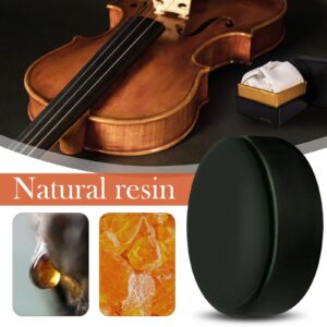 Viotti Dark Olive Rosin for Violin, Viola & Cello: Super-Smooth Rosin Engineered with Advanced Technology for Superior Grip with Low Dust, Shipped in Padded Protective Case to Prevent Cracking