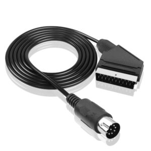 YAODHAOD 1.8M / 6FT Scart Cable RGB AV Connector Cable Suitable for Sega Saturn Game Console Connecting Cable