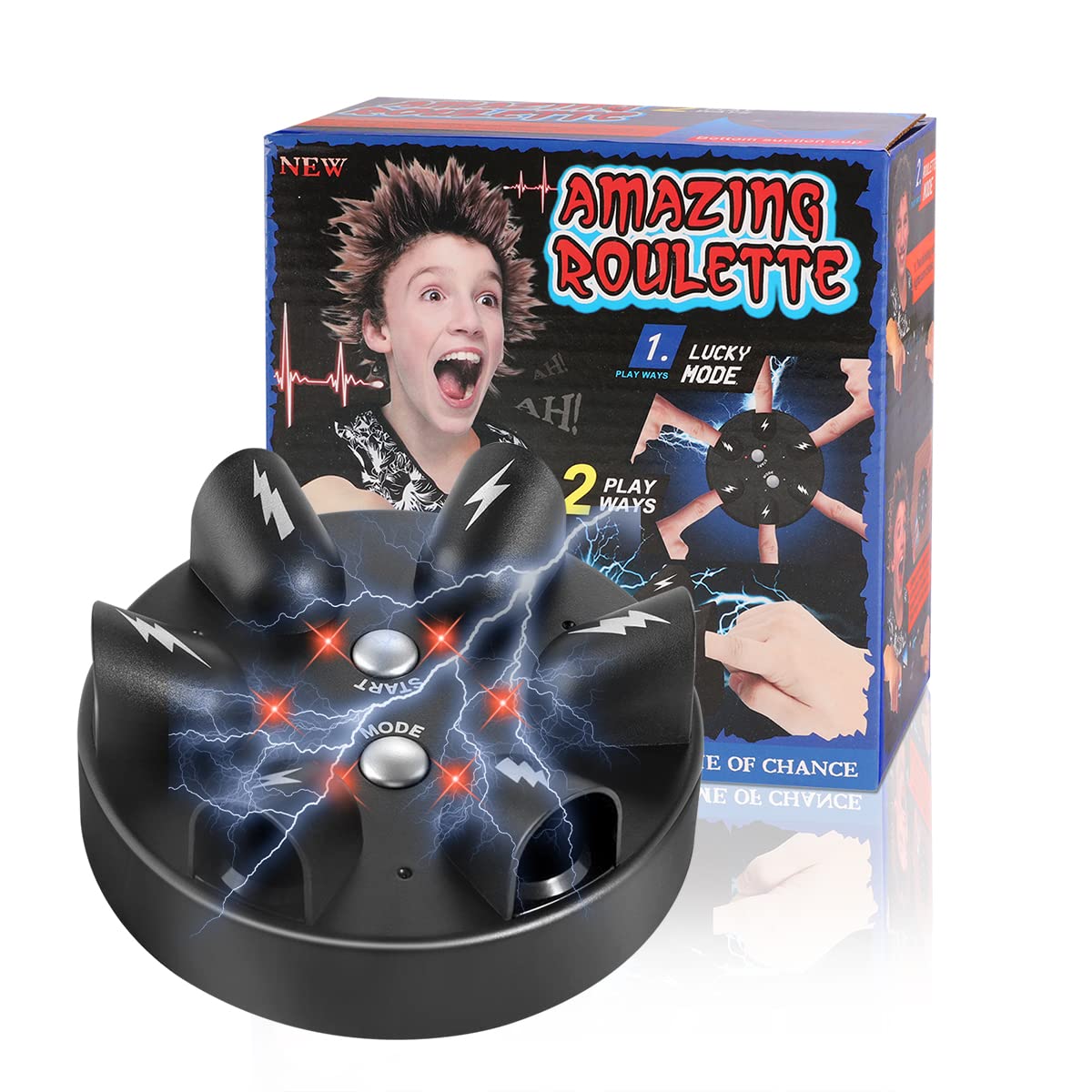 Fellibay Funny Shocking Shot Roulette Game Lie Detector Game Roulette Reloaded Shock Game Party Drinking Game