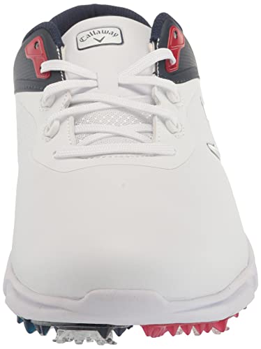 Callaway Footware Men's Golf Coronado v3 Sneaker, White/Blue/Red, 10.5