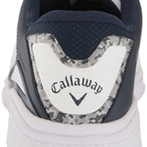 Callaway Footware Men's Golf Coronado v3 Sneaker, White/Blue/Red, 10.5