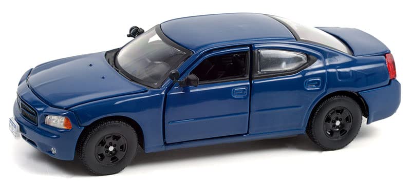 Greenlight 86604 Castle - Detective Kate Beckett's 2006 Dodge Charger - Midnight Blue Pearlcoat 1:43 Scale Diecast