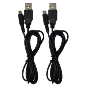 Zigmoon hair 2-Pack New 3DS New 2DS DSi Charging Cable Power USB Charger Cord Compatible with Nintendo New 3DS/3DS,New 3DS XL/3DS XL,New 2DS/2DS XL/2DS/DSi/DSi XL,New 2DS XL Ndsi (Red)