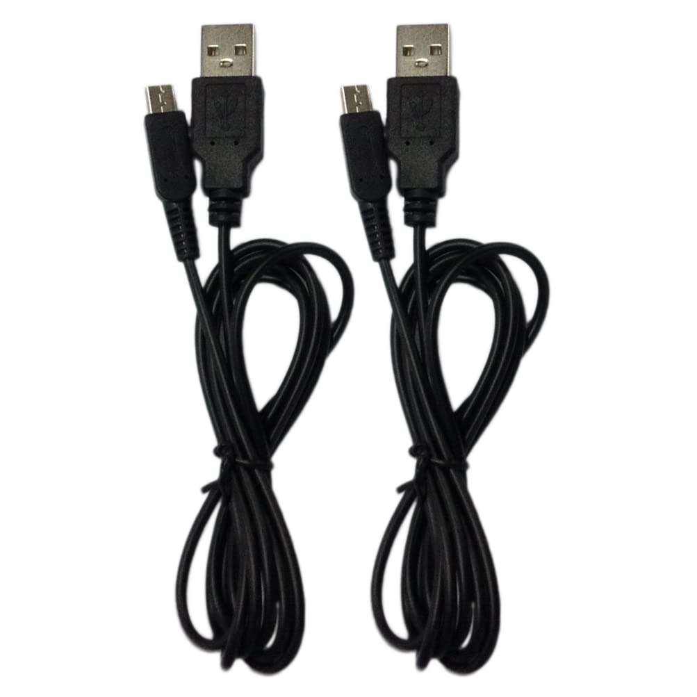 Zigmoon hair 2-Pack New 3DS New 2DS DSi Charging Cable Power USB Charger Cord Compatible with Nintendo New 3DS/3DS,New 3DS XL/3DS XL,New 2DS/2DS XL/2DS/DSi/DSi XL,New 2DS XL Ndsi (Black)