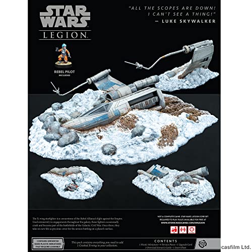 Atomic Mass Games Star Wars Legion Crashed X-Wing Terrain Expansion | Two Player Battle Game | Miniatures Game | Strategy Game for Adults and Teens | Ages 14+ | Average Playtime 3 Hours