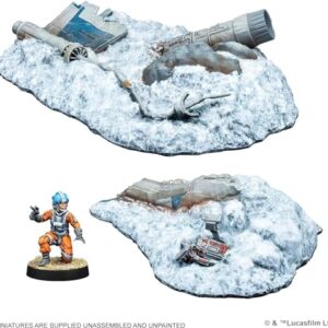 Atomic Mass Games Star Wars Legion Crashed X-Wing Terrain Expansion | Two Player Battle Game | Miniatures Game | Strategy Game for Adults and Teens | Ages 14+ | Average Playtime 3 Hours