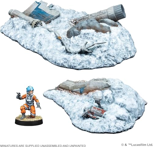 Atomic Mass Games Star Wars Legion Crashed X-Wing Terrain Expansion | Two Player Battle Game | Miniatures Game | Strategy Game for Adults and Teens | Ages 14+ | Average Playtime 3 Hours